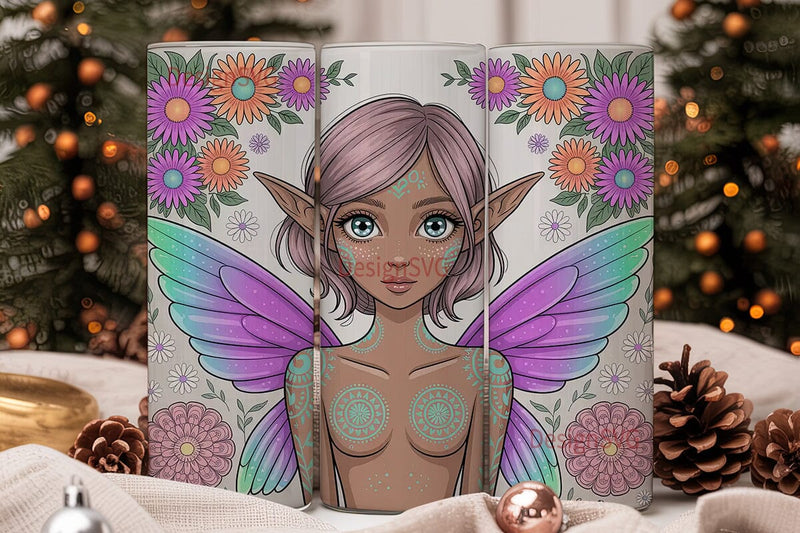 Mystical Fairy 20oz Tumbler Wrap Sublimation DesignSVG 