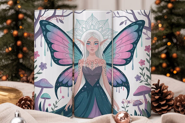 Mystical Fairy 20oz Tumbler Wrap Sublimation DesignSVG 