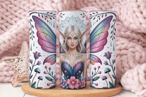 Mystical Fairy 20oz Tumbler Wrap Sublimation DesignSVG 