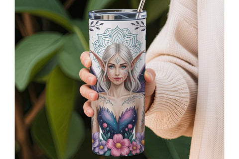 Mystical Fairy 20oz Tumbler Wrap Sublimation DesignSVG 