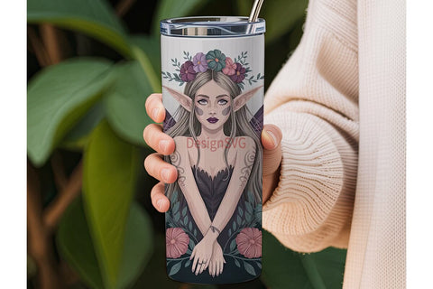 Mystical Fairy 20oz Tumbler Wrap Sublimation DesignSVG 