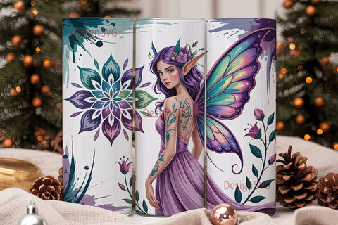 Mystical Fairy 20oz Tumbler Wrap Sublimation DesignSVG 