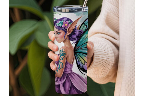 Mystical Fairy 20oz Tumbler Wrap Sublimation DesignSVG 