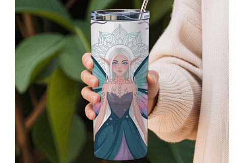 Mystical Fairy 20oz Tumbler Wrap Sublimation DesignSVG 