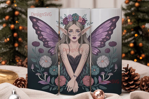 Mystical Fairy 20oz Tumbler Wrap Sublimation DesignSVG 
