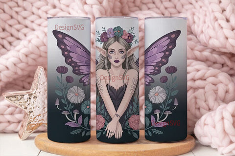 Mystical Fairy 20oz Tumbler Wrap Sublimation DesignSVG 