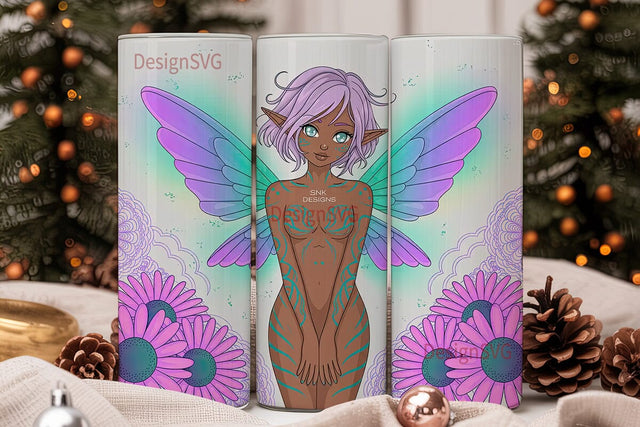 Mystical Fairy 20oz Tumbler Wrap Sublimation DesignSVG 
