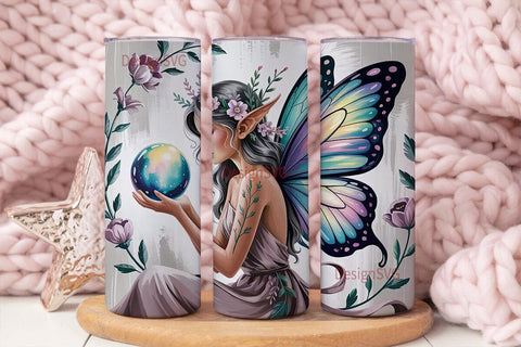Mystical Fairy Tumbler Wrap Sublimation DesignSVG 