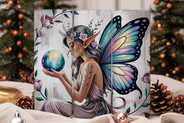Mystical Fairy Tumbler Wrap Sublimation DesignSVG 