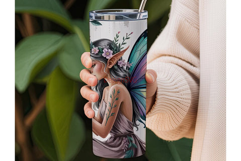 Mystical Fairy Tumbler Wrap Sublimation DesignSVG 