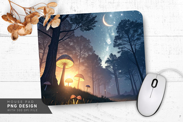 Mystical Forest Fantasy Mousepad Sublimation Regulrcrative 