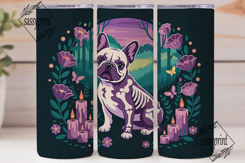 Mystical French Bulldog 20oz Tumbler Sublimation sassyprint 