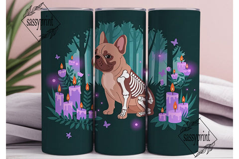 Mystical French Bulldog 20oz Tumbler Sublimation sassyprint 
