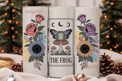 Mystical Frog Tumbler Wrap PNG Sublimation DesignSVG 
