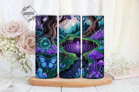 Mystical Glowing Forest 20oz Tumbler Sublimation sassyprint 