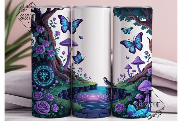 Mystical Glowing Forest 20oz Tumbler Sublimation sassyprint 
