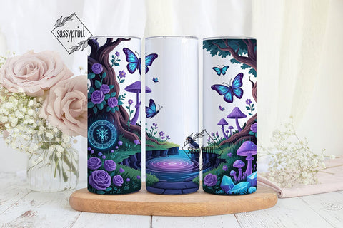 Mystical Glowing Forest 20oz Tumbler Sublimation sassyprint 