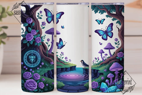 Mystical Glowing Forest 20oz Tumbler Sublimation sassyprint 