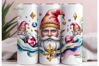 Mystical Gnome Watercolor 20oz Tumbler Sublimation PixelChick 