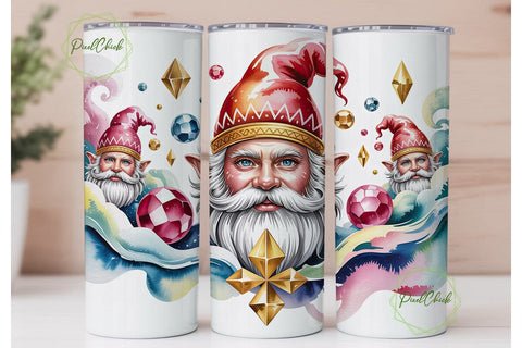 Mystical Gnome Watercolor 20oz Tumbler Sublimation PixelChick 