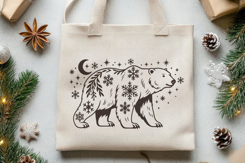 Mystical Gothic Christmas SVG Files | Eye Snowflake, Bear, Lantern, Cardinal SVG Tafti Art 