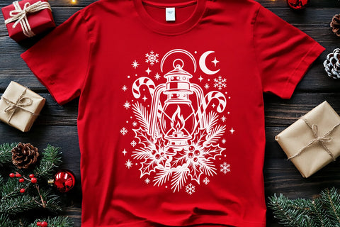 Mystical Gothic Christmas SVG Files | Eye Snowflake, Bear, Lantern, Cardinal SVG Tafti Art 