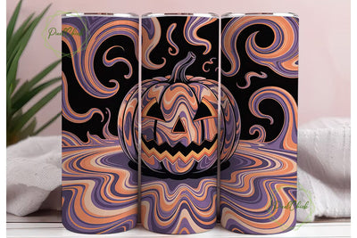 Mystical Halloween Pumpkin 20oz Tumbler Sublimation PixelChick 