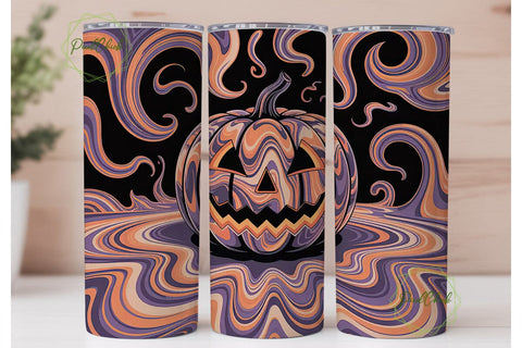 Mystical Halloween Pumpkin 20oz Tumbler Sublimation PixelChick 