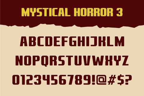 Mystical Horror Collection Font ahweproject 