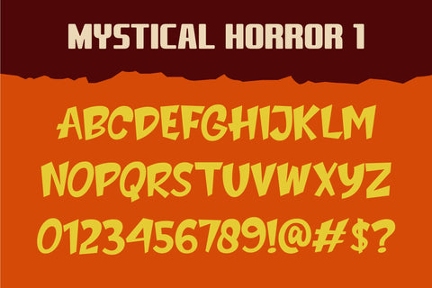 Mystical Horror Collection Font ahweproject 