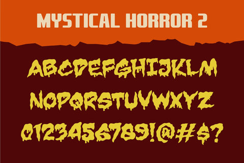 Mystical Horror Collection Font ahweproject 