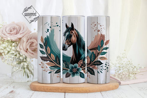 Mystical Horse 20oz Tumbler Wrap Sublimation sassyprint 