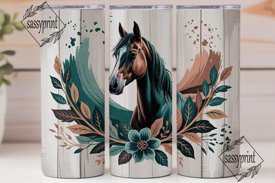 Mystical Horse 20oz Tumbler Wrap Sublimation sassyprint 