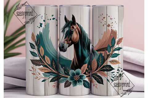 Mystical Horse 20oz Tumbler Wrap Sublimation sassyprint 