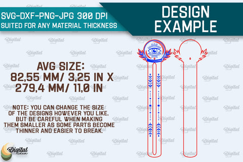 Mystical Incense Stick Holder Laser Cut. Magical Design SVG SVG Evgenyia Guschina 