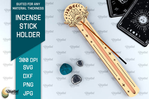 Mystical Incense Stick Holders Laser Cut Bundle. Magical SVG SVG Evgenyia Guschina 
