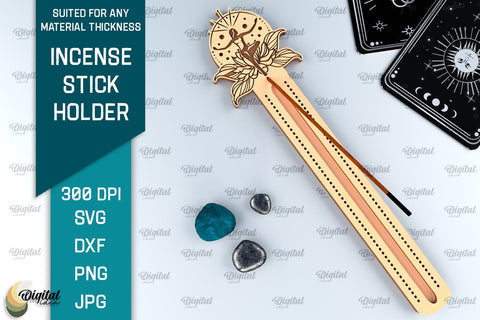 Mystical Incense Stick Holders Laser Cut Bundle. Magical SVG SVG Evgenyia Guschina 