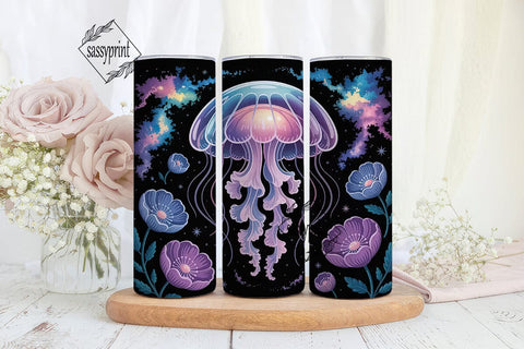 Mystical Jellyfish Bloom 20oz Tumbler Sublimation sassyprint 