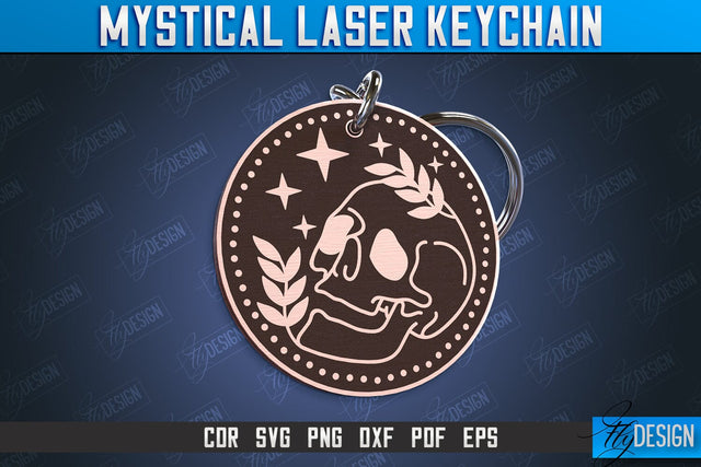 Mystical Keychain | Mystical Symbols Design | Magic Sign | CNC File SVG Fly Design 