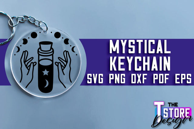 Mystical Keychain SVG | Mystical Symbols SVG Design SVG The T Store Design 