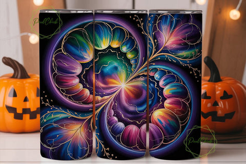 Mystical Marble 20oz Tumbler Wrap Sublimation PixelChick 