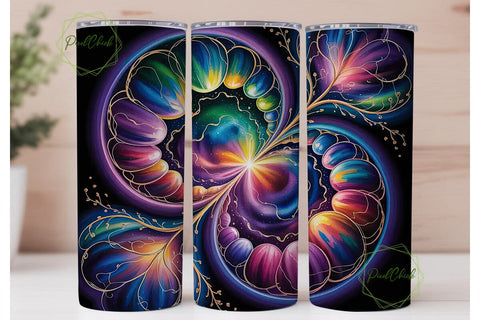 Mystical Marble 20oz Tumbler Wrap Sublimation PixelChick 