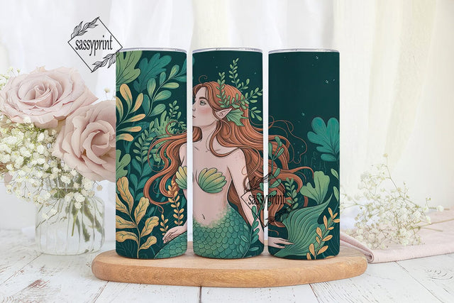 Mystical Mermaid 20oz Tumbler Wrap Sublimation sassyprint 