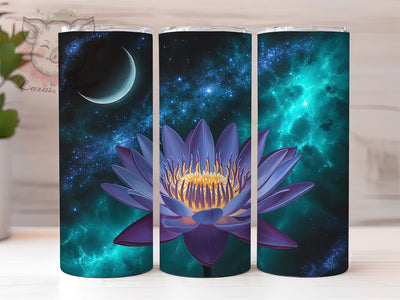 Mystical Moon Lotus Boho Tumbler, Mystical Moon Wrap, 20Oz Sublimation Design, New Age Drinkware, Spiritual Lotus Cup, Celestial Moon Gift, Boho Moon Tumbler Sublimation Lara' s Designs 