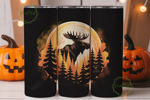 Mystical Moose 20oz Tumbler Wrap Sublimation PixelChick 