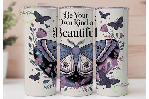 Mystical Moth 20oz Tumbler Wrap Sublimation PixelChick 