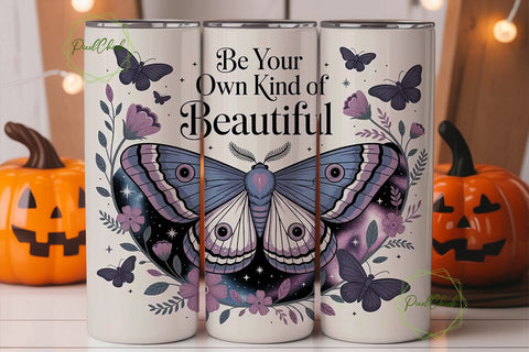 Mystical Moth 20oz Tumbler Wrap Sublimation PixelChick 