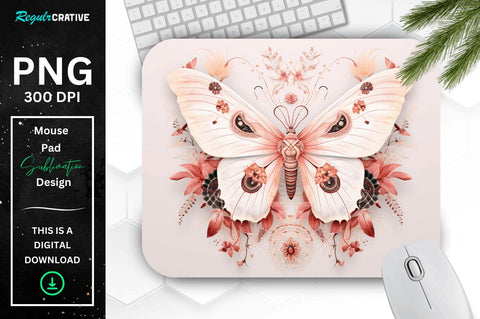 Mystical Moth Mouse pad Bundle Sublimation Regulrcrative 