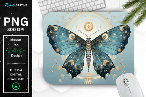 Mystical Moth Mouse pad Bundle Sublimation Regulrcrative 