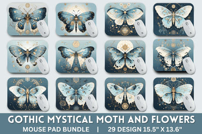 Mystical Moth Mouse pad Bundle Sublimation Regulrcrative 
